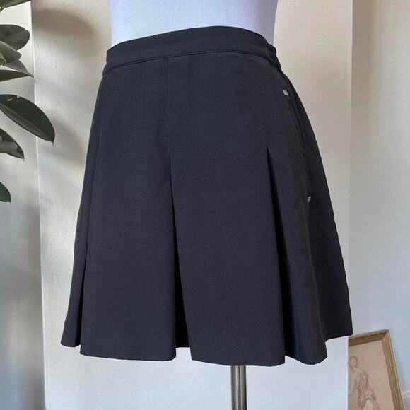 Vintage Black Pleated Tennis Skirt - Picture 1 of 4